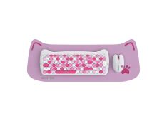 CANYON HSET-W6 EN Keyboard+Mouse Kitty Edition AAA+АА Wireless Pink