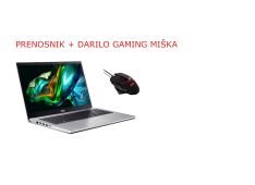 Prenosni računalnik ACER Aspire 3 A315-44P-R5BF R7-5700U/16GB/SSD/512GB/15,6''FHD/W11 + Miška - NX.KSJEX.008 BUNDLE - 3831124908296