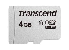 SDHC TRANSCEND MICRO 4GB 300S, 20/10MB/s - TS4GUSD300S - 760557842781