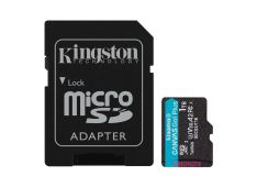 SDXC KINGSTON micro 1TB Canvas GO Plus, 170/90MB/s, C10, UHS-I, U3, V30, A2, adapter - SDCG3/1TB - 740617339260