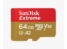 SDXC SanDisk micro 64GB Extreme Mobile Gaming, 170/80MB/s, A2, UHS-I C10, V30, U3 - SDSQXAH-064G-GN6GN - 619659193393