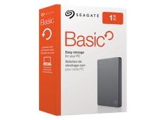 SEAGATE Basic Portable 1TB zunanji disk, 6.35cm (2.5