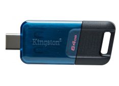 USB C DISK Kingston 64GB DT80M, 3.2 Gen1, 200MB/s, drsni priključek - DT80M/64GB - 740617330656