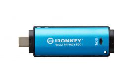 USB disk Kingston Ironkey 16GB Vault Privacy 50C, 3.2 Gen1 C, kovinski, strojna zaščita, FIPS 197 - IKVP50C/16GB - 740617330298