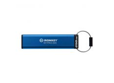 USB disk Kingston Ironkey 256GB Keypad 200, 3.2 Gen1, FIPS 140-3Lvl 3, AES-256 strojna zaščita - IKKP200/256GB - 740617338904